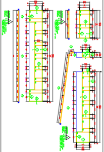 Shop drawing of Aluminum Curtain wall details for a Hospital building"